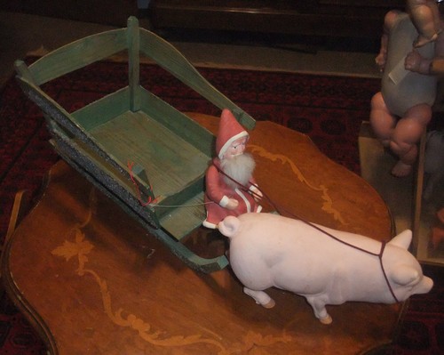 Antikes weihnachtsgespann aus - weihnachtsgespann,
