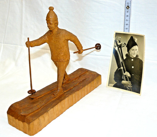 Alte erzgebirge holzfigur - alte,