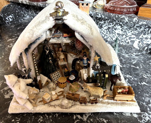 Antikes winterhaus schneehaus - antikes,