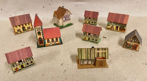 Alt miniaturen papphäuser - 9, /