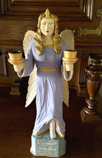 Engel Lichterengel geschnitzt