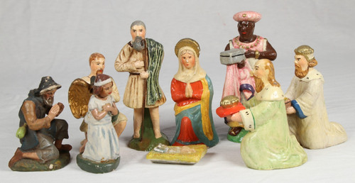 Antike krippenfiguren masse - 9,