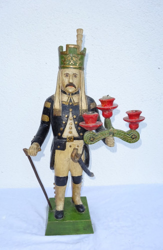Bergmann mit kerzenleuchter - bergmann,